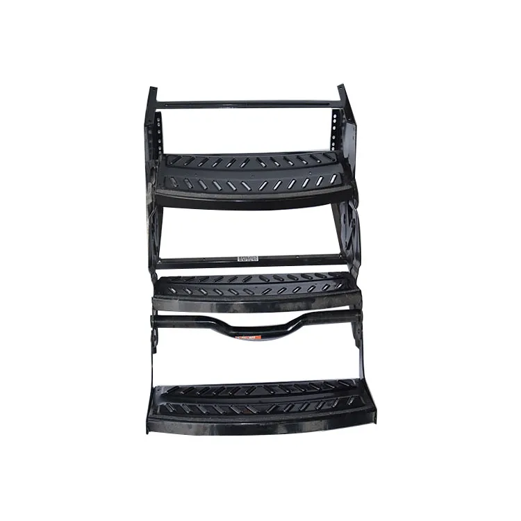

Easy to Stall 3 Layers Manual caravan Motorhome Trailer Folding Ladders for Rv Camper Van