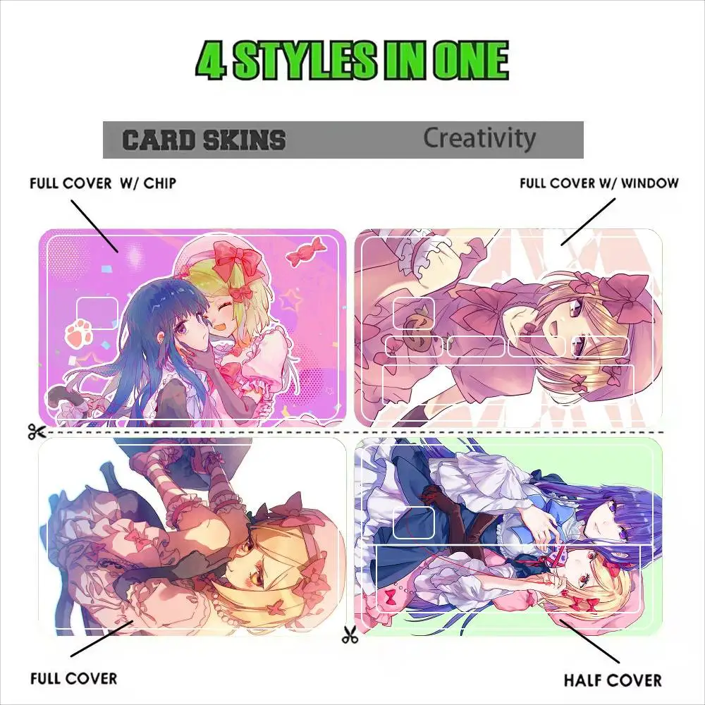 Lambdadelta Umineko  Sticker Film Tape Skin for Credit Card Debit Card Waterproof Stickers Cartoon