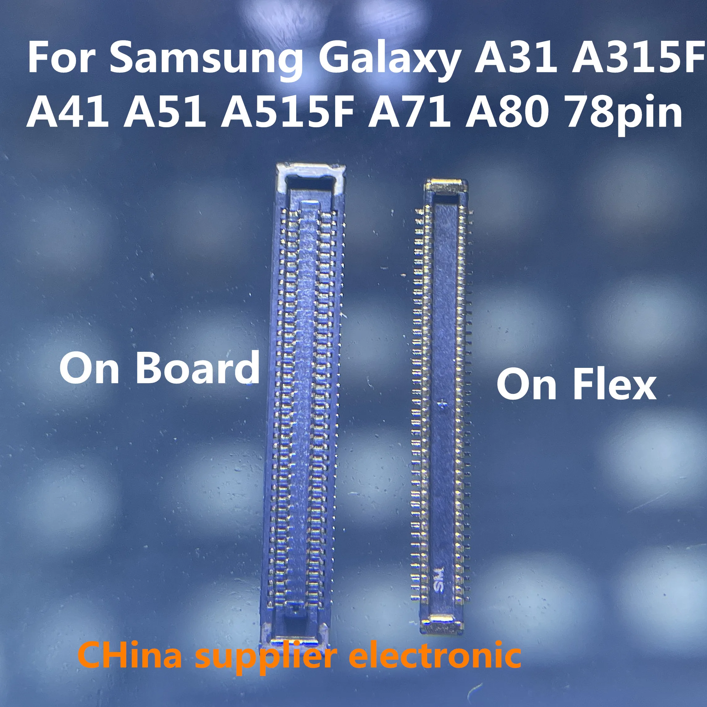 

3 шт.-100 шт. для Samsung Galaxy A31, A315F, A41, A51, A515F, A71, A80, ЖК-дисплей, экран, FPC, коннектор, порт на материнской плате/гибкий кабель