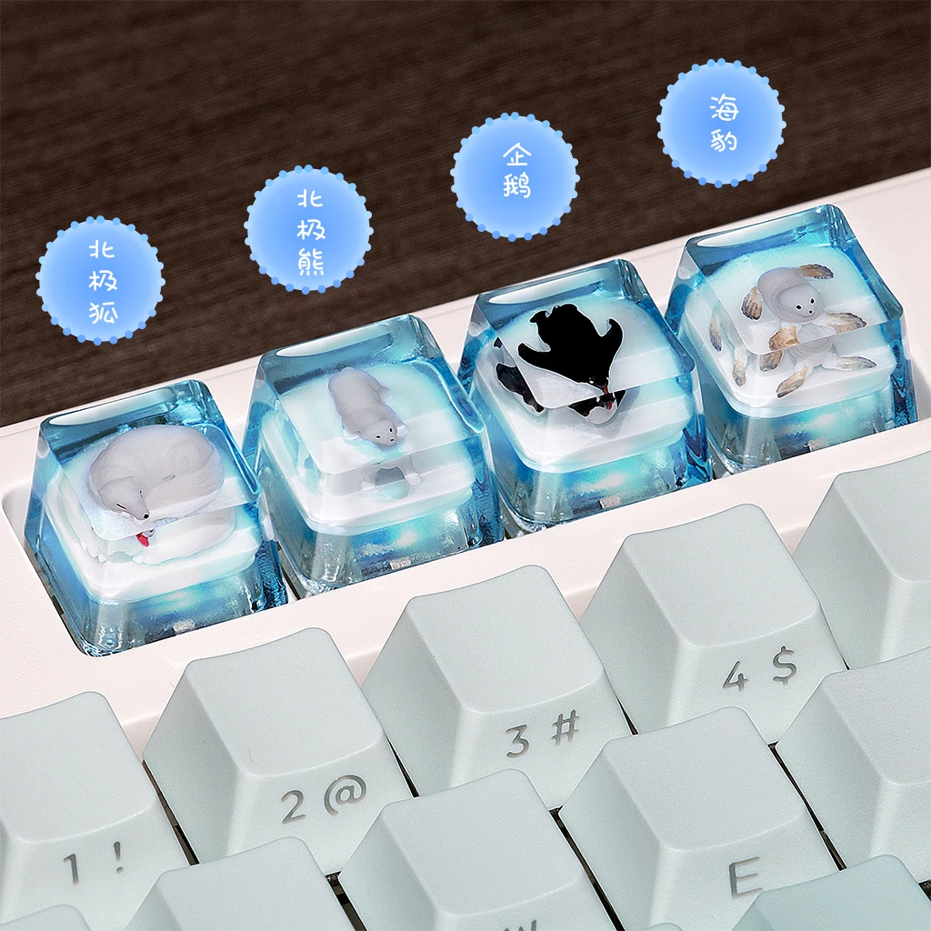 

Уникальный колпачок Artisan, настраиваемый с прозрачным механическим колпачком для клавиатуры Your Animal