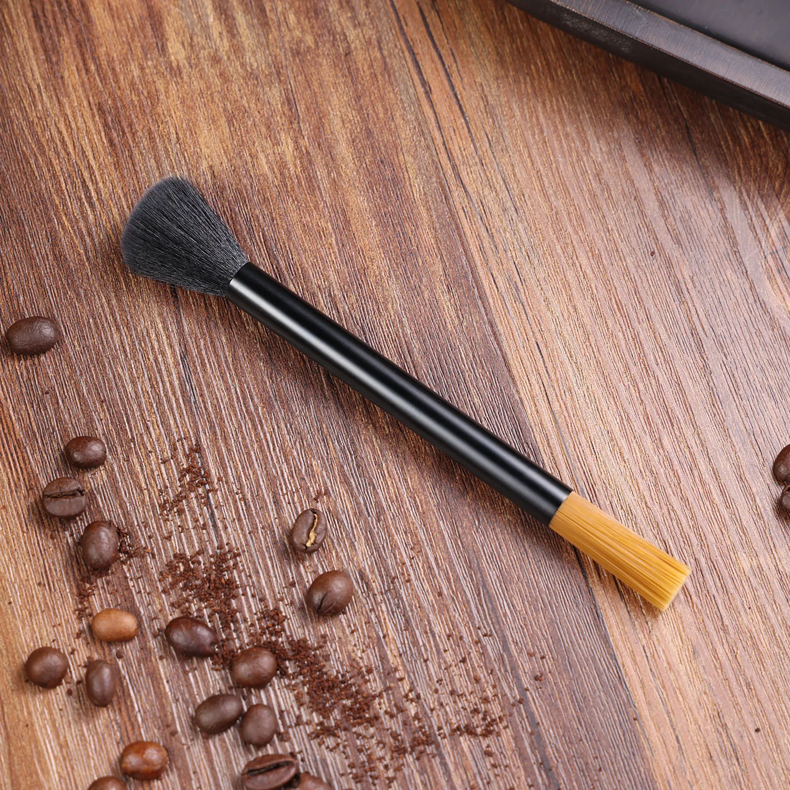 1PC Coffee Cleaning Brush For Cleaning Tea Powder Baking Powder Flour Sugar Coffee Grounds Kitchen Tools Aluminum + Nylon 15cm