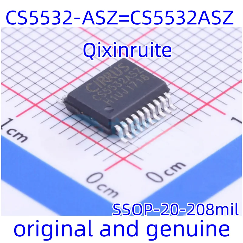 Qixinruite New original CS5532-ASZ=CS5532ASZ SSOP-20-208mil analog-to-digital conversion chip ADC integrated circuit IC