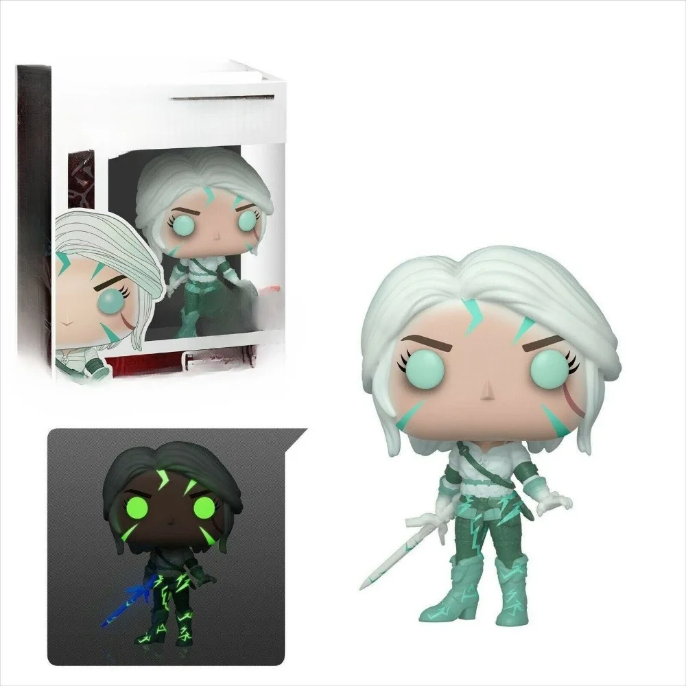 FUNKO POP The Witcher 3：Wild Hunt Action Toy Figures Geralt Ciri Demon Hunter Game Peripherals Model Ornament Children Love Gift