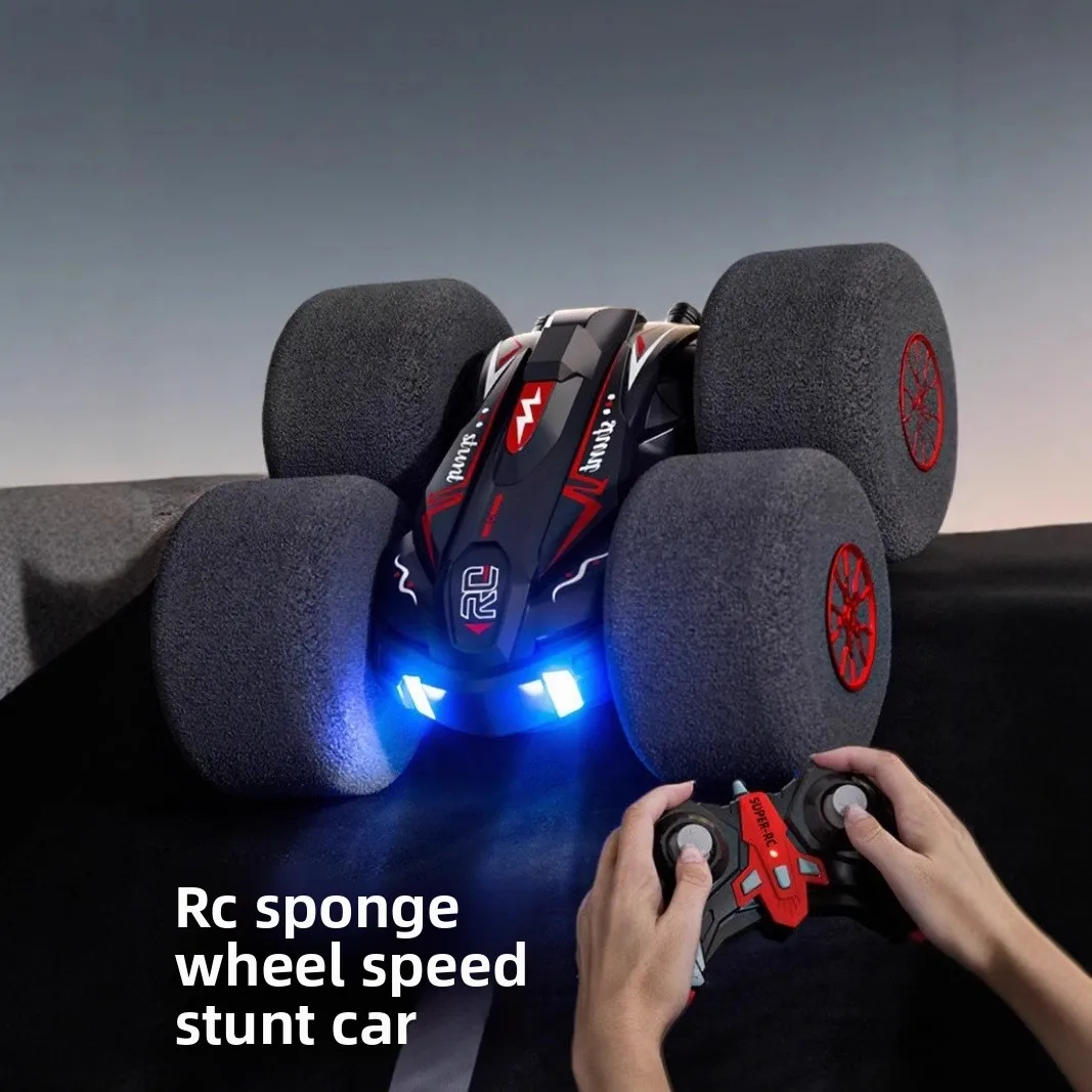 

RC Car with Shock-Absorbing Foam Tires - Dual-Sided 360° Flip 2.4GHz Remote Control Car for Extreme Indoor Outdoor Action