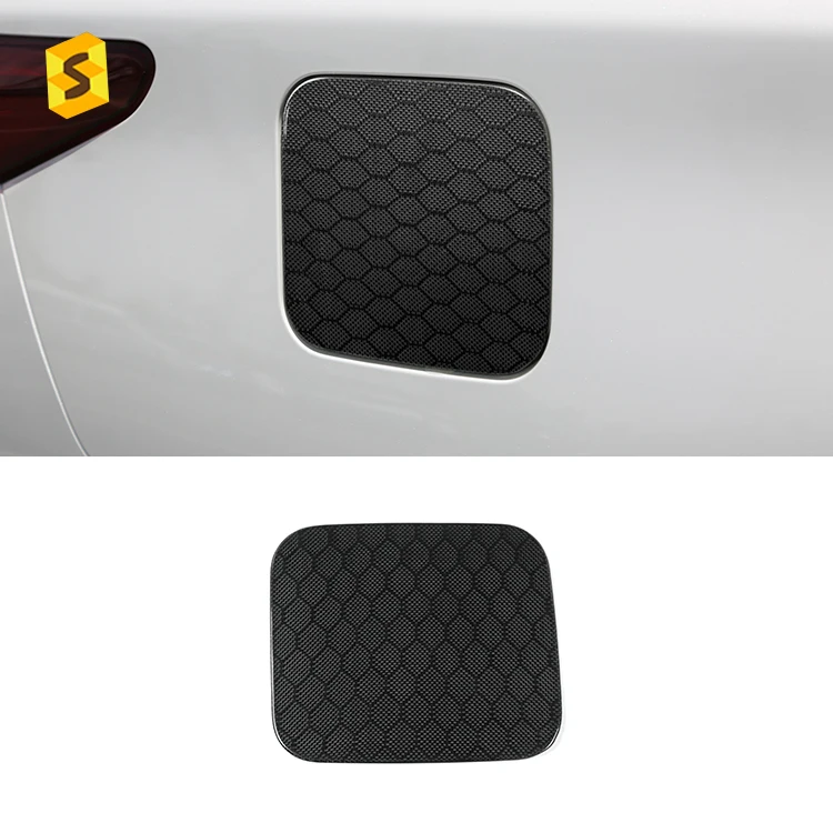

Equipment Smart Library Shasha Carbon Car Exterior Accessories Oil Tank Cover Honeycomb Carbon Fiber For Infiniti Q50 Q50L Car A