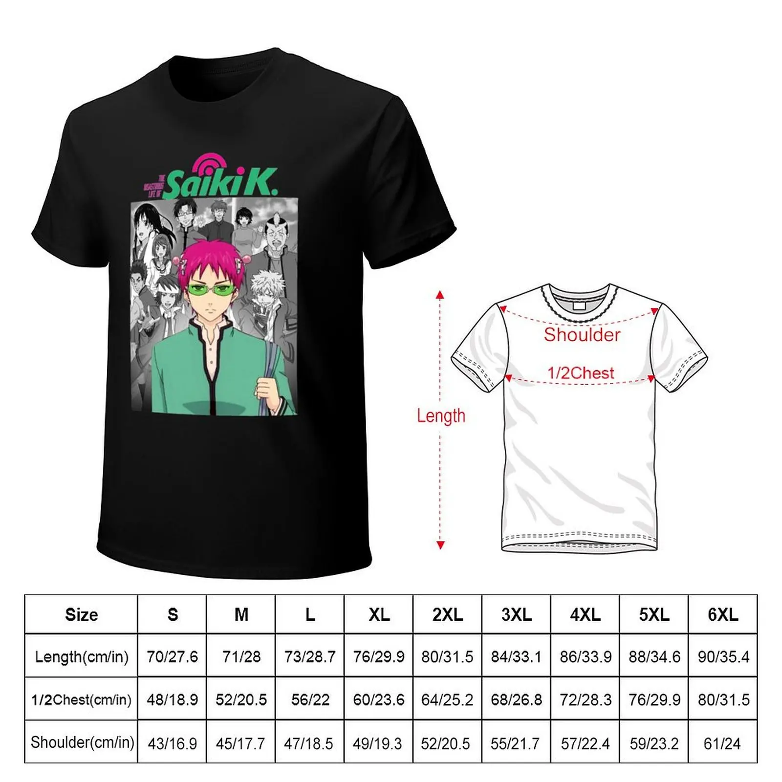Saiki K Life T-Shirt funny t shirts cotton T-Shirt