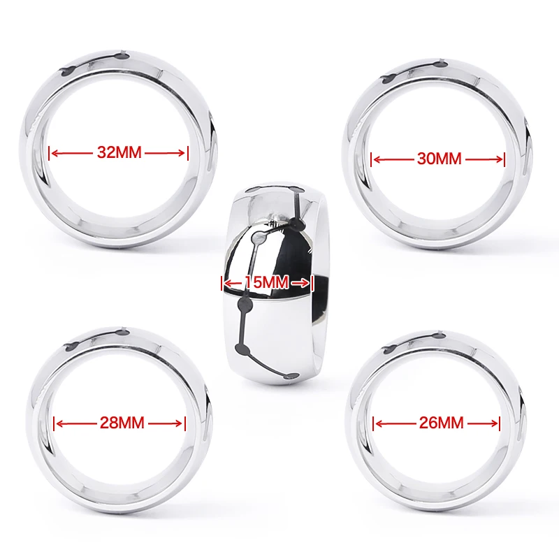 New Dipper Constellation Glans Ring Penis Ring For Men Stainless Steel Metal Cockring Head Glan Delay Ejaculation Adult Sex Toys