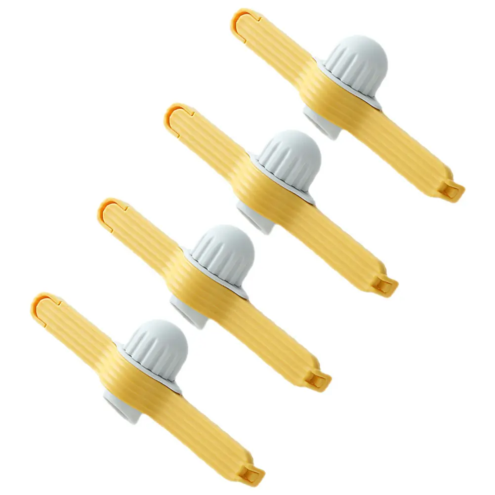 4Pcs Multi Purpose Food Sealing Clips Tight Seal Reusable Bag Clips for Snack Packaging Seasoning Storage Milk Powder Freshness