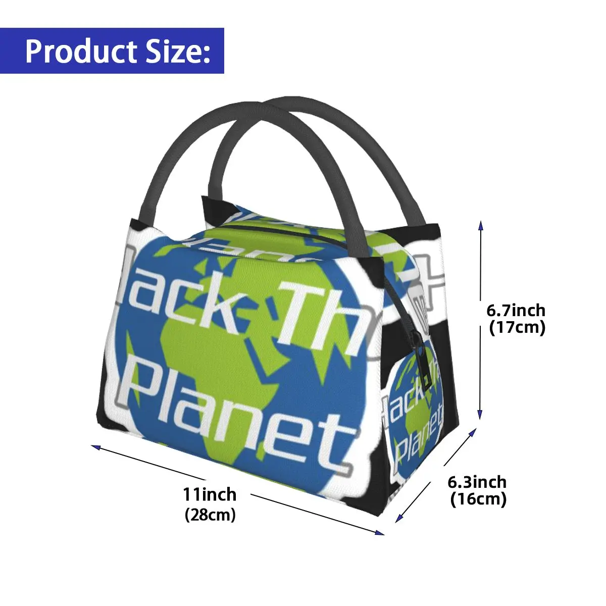 Hack The Planet Hot Portable insulation bag for Cooler Thermal Food Office Pinic Container