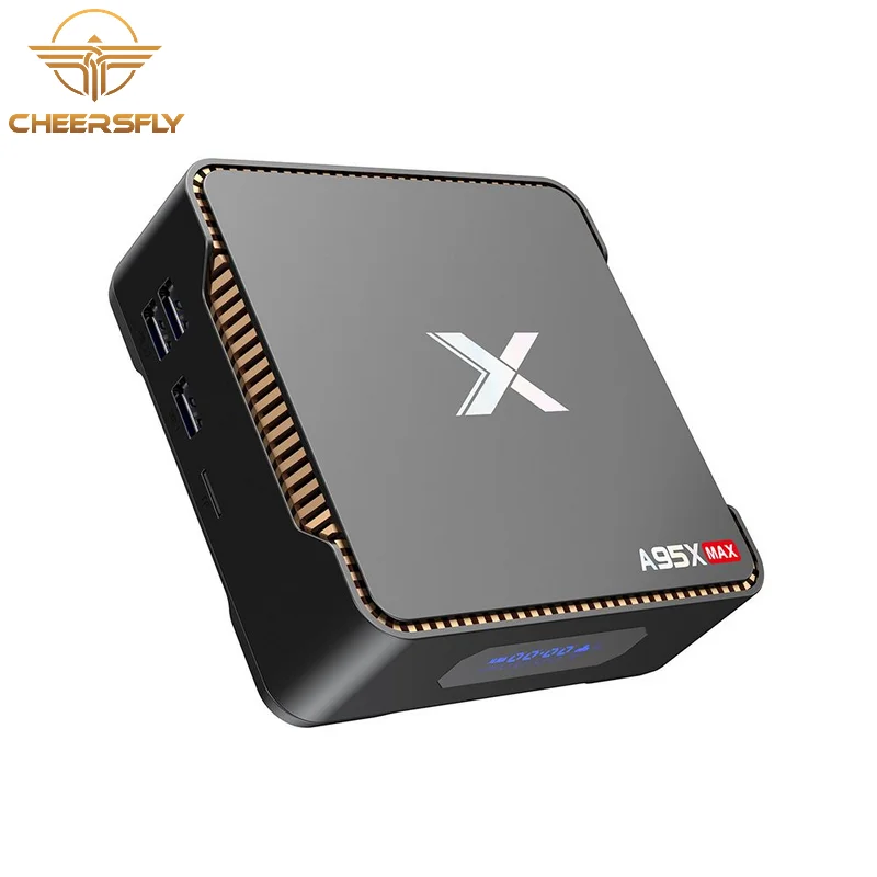 

Cheerfly Hot sale A95X MAX Amlogic S905X2 Android 8.1 Smart tv box 2/32gb or 4/64gb OTT TV BOX with HDD