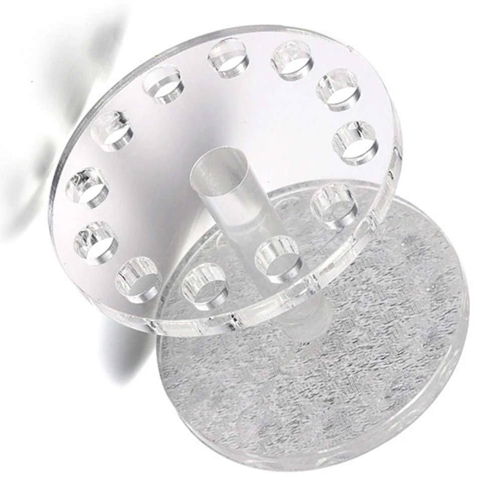 

1pc Crystal Heart-shaped for Tools Ultra Convenient Portable Nail Brush Holder Nail Penholder Gel Pen Stand