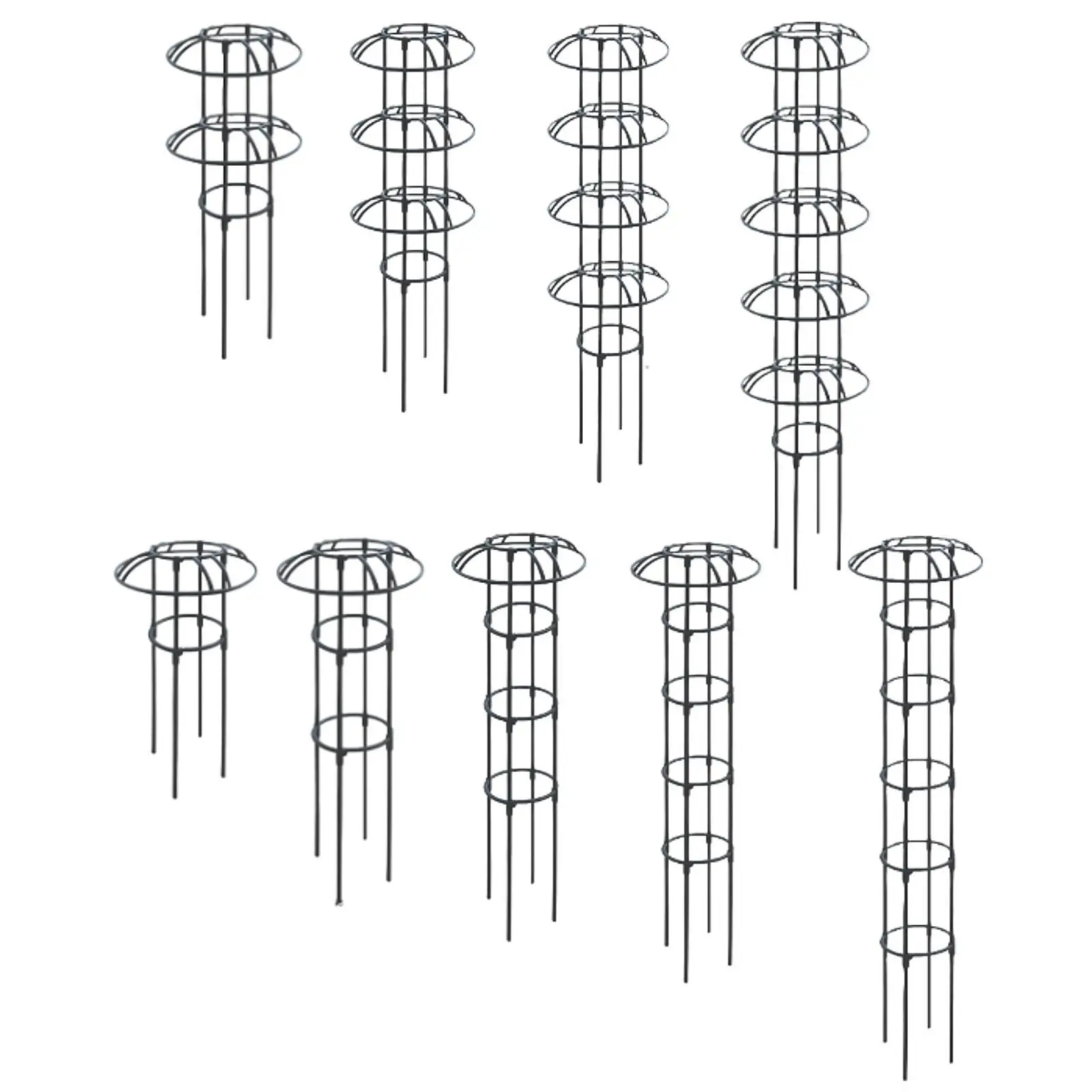Garten-Obelisk-Spiegel, rostbeständig, für Topfpflanzen, für Zuhause, Hof, dekorativer Blumenständer, Garten-Klettergerüst für Blumen
