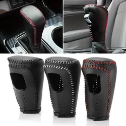 Car Leather Gear Shift Knob Console Cover For Honda CRV HR-V Civic Accord 2023 2024 Interior Accessories