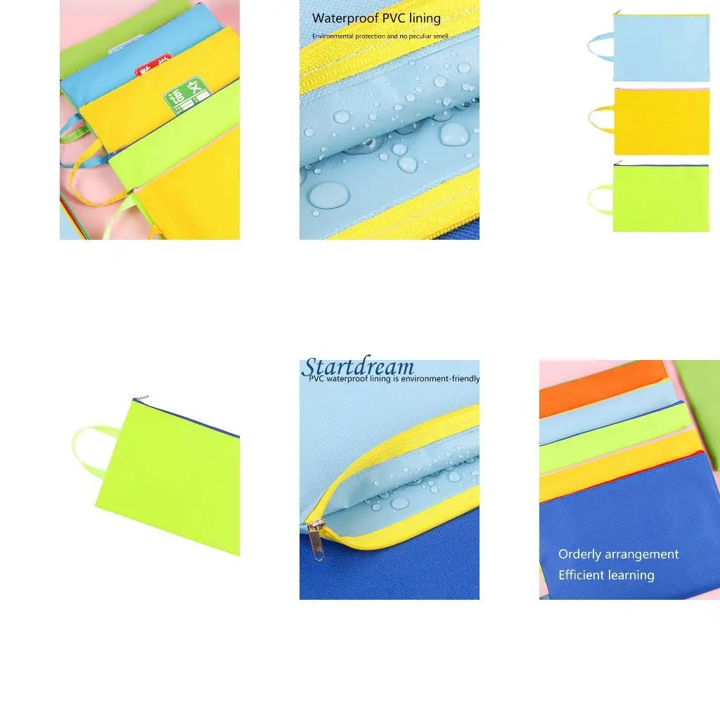 

Document Organizers Zipper Bag Document Storage Bag Handheld Document Bag for Student Teacher K92C