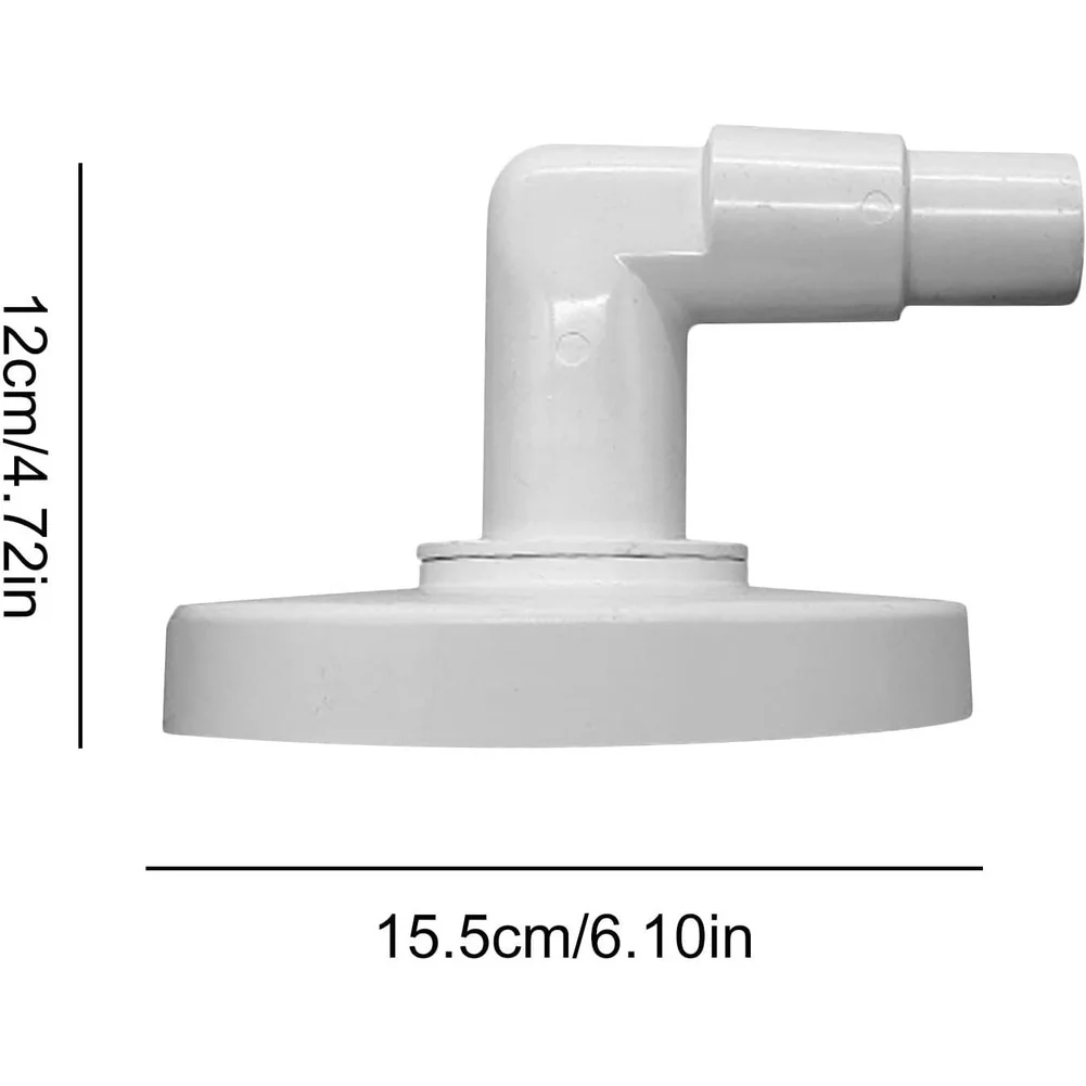 Small Elbow Connector Pool Skimmer Vacuum Plate For Pool Maintenance White Pool Skimmer Long Lasting Performance