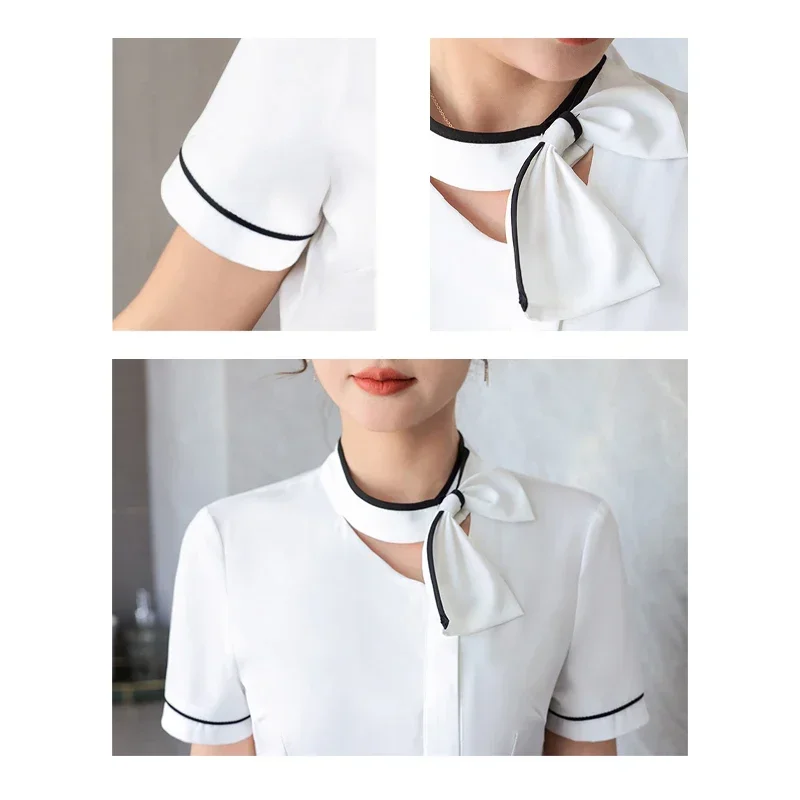 Beauty Salon Work Uniforms Short-sleeved Health Service Work Suit Pet Scrubs Costume Women Clothes Scrubs Medical Uniforms Women