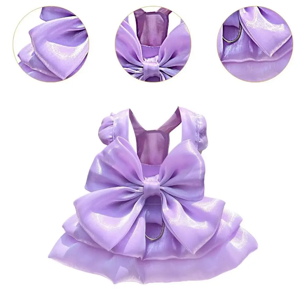 خفيفة الوزن الإبداعية كلب الملابس جميل القوس الحيوانات الأليفة Bowknot تنورة تنفس الزخرفية جرو فساتين اللباس الملحقات