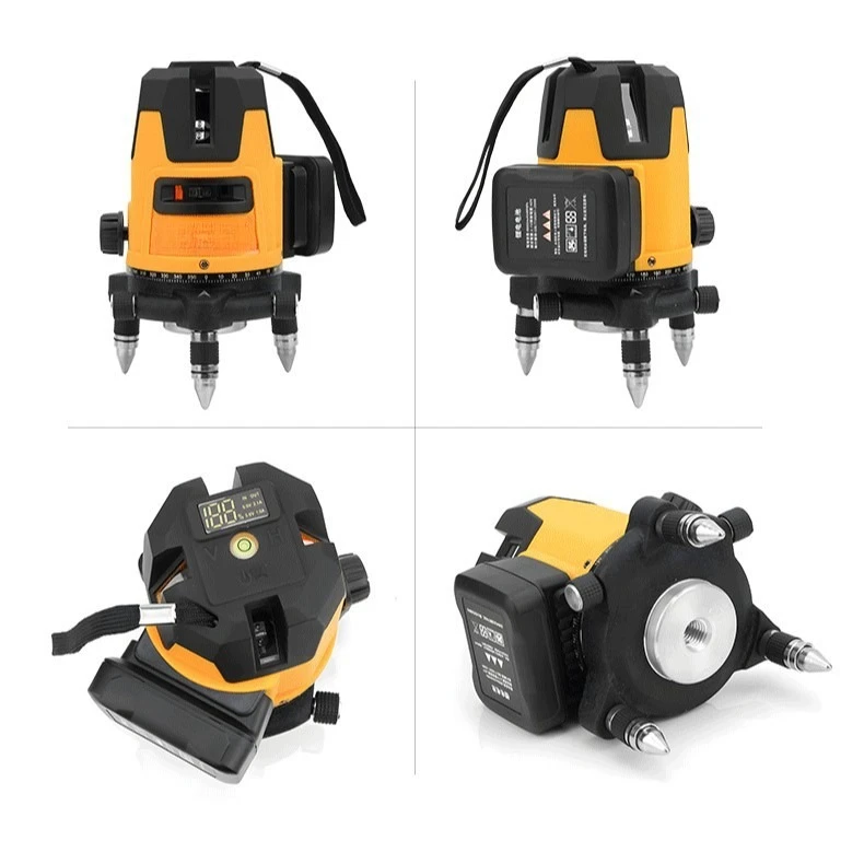 Effective Ultra-bright High-precision Strong Light Laser Level Digital Display Screen 2-3-5 Line Level Sweeper Cross-border