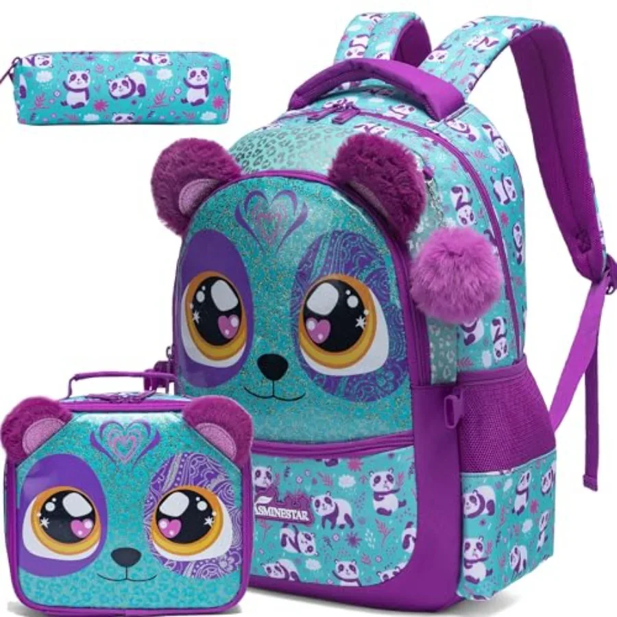 

Backpacks for Girls School Backpacks with Lunch Box for Elementary Students kids Backpacks Ages 8-10 Travel Backpack 3 in 1 Boo