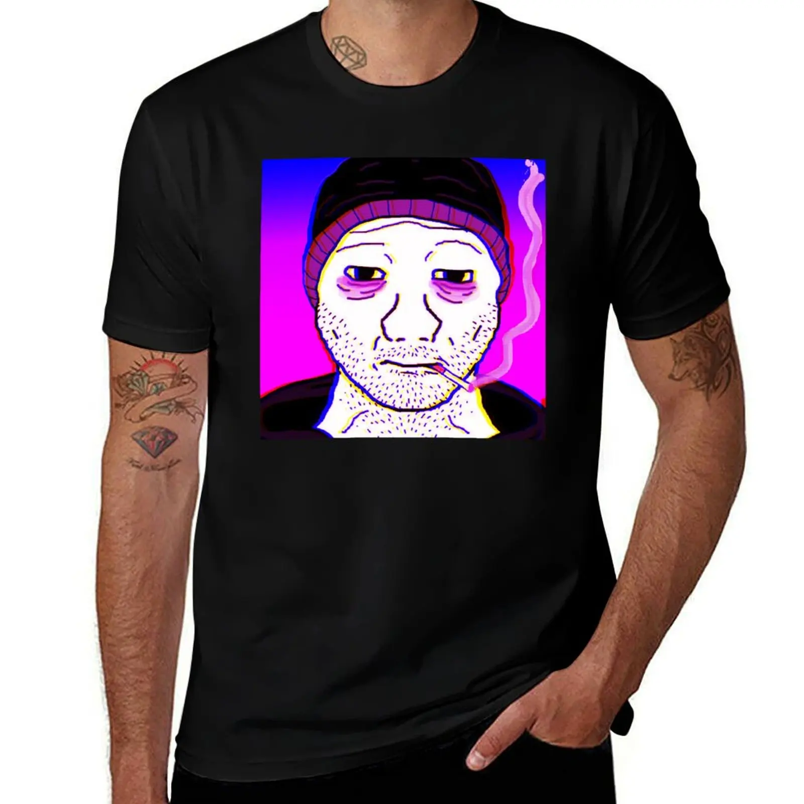 Aesthetic vaporwave doomer T-Shirt Stylish Graphic Short Sleeve Top
