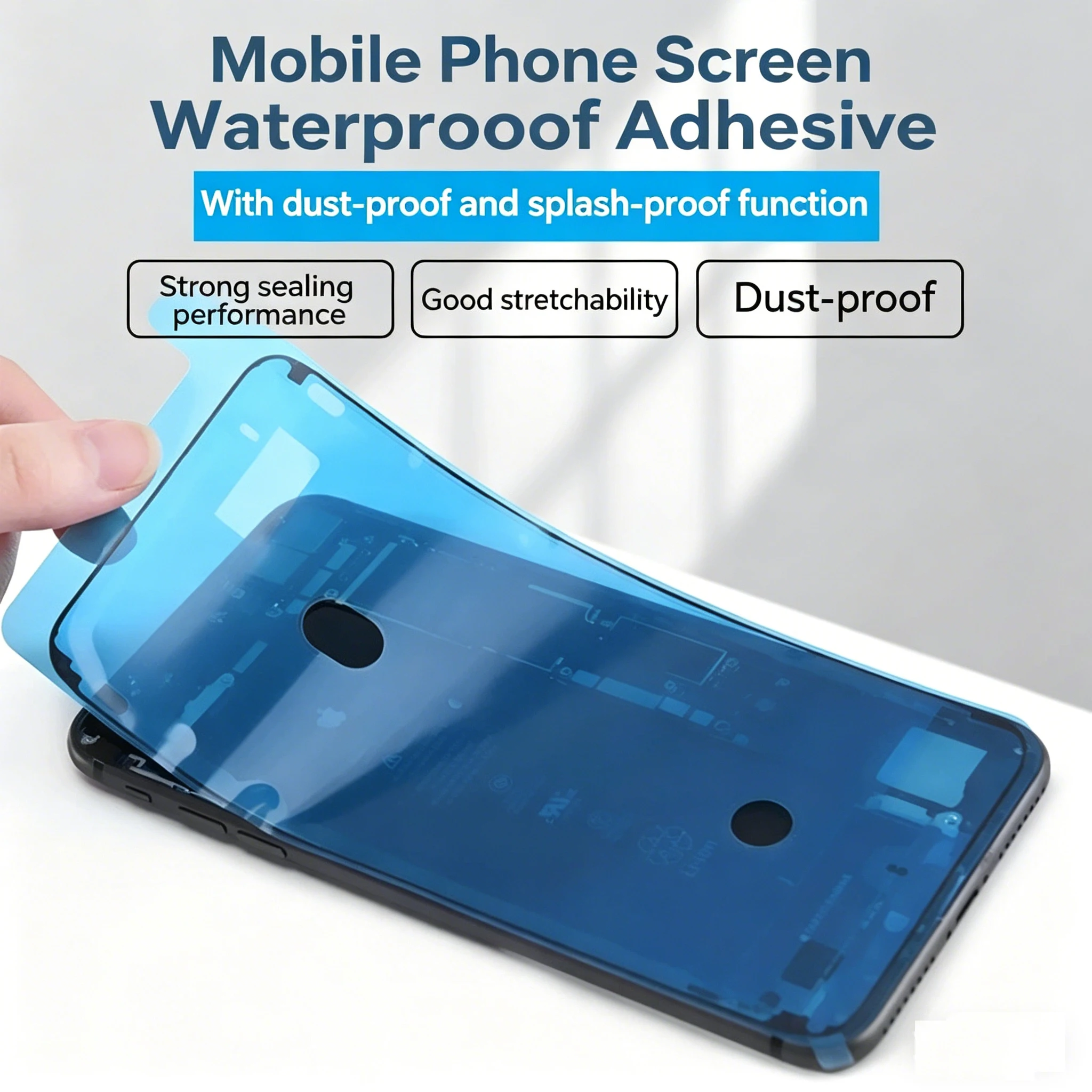 

6Pcs LCD Display Waterproof Adhesive Seal Sticker For iPhone 13 Pro Max Front Glue Repair Prevent Dust