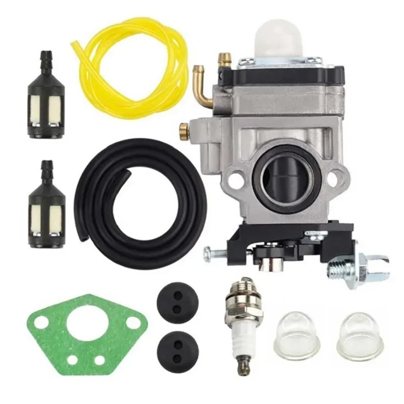 

U-TOOLS Carburetor Set Fit 43CC 52CC TB43 1E40F-5 BC520 CG430 CG520 WYK-74 Fuel Filter Grass Cutter Enginie Garden Tool Chainsaw