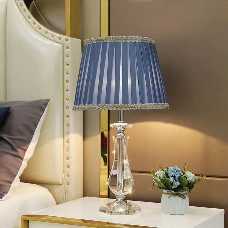 CEDRIC  Contemporary Crystal Table Lamp Luxurious Living Room Bedroom Study LED Originality Bedside Desk Light