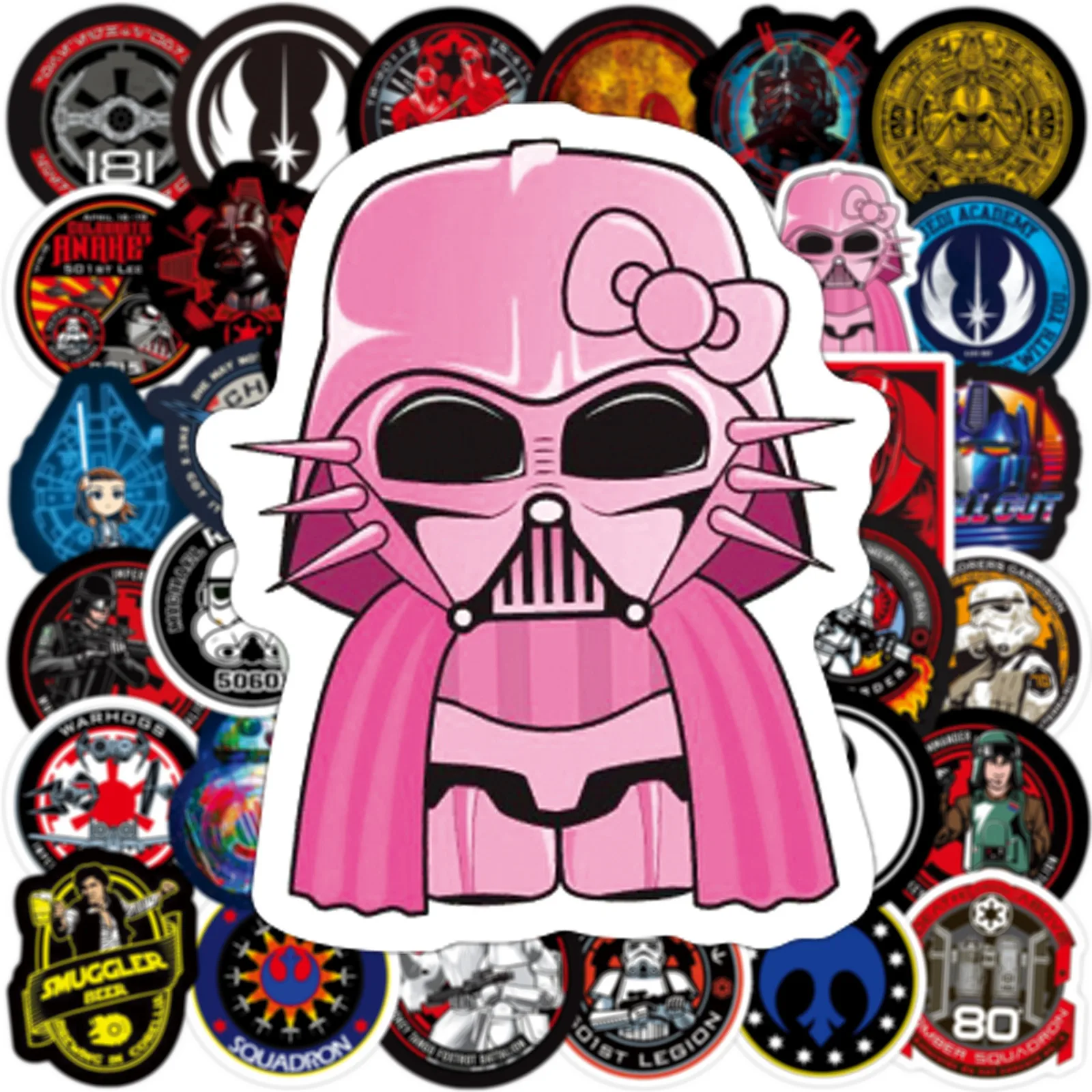 50Pcs Star Wars Stickers Laptop Motorcycle Phone Car Suitcase Decals DIY Waterproof Sticker for Children Toy