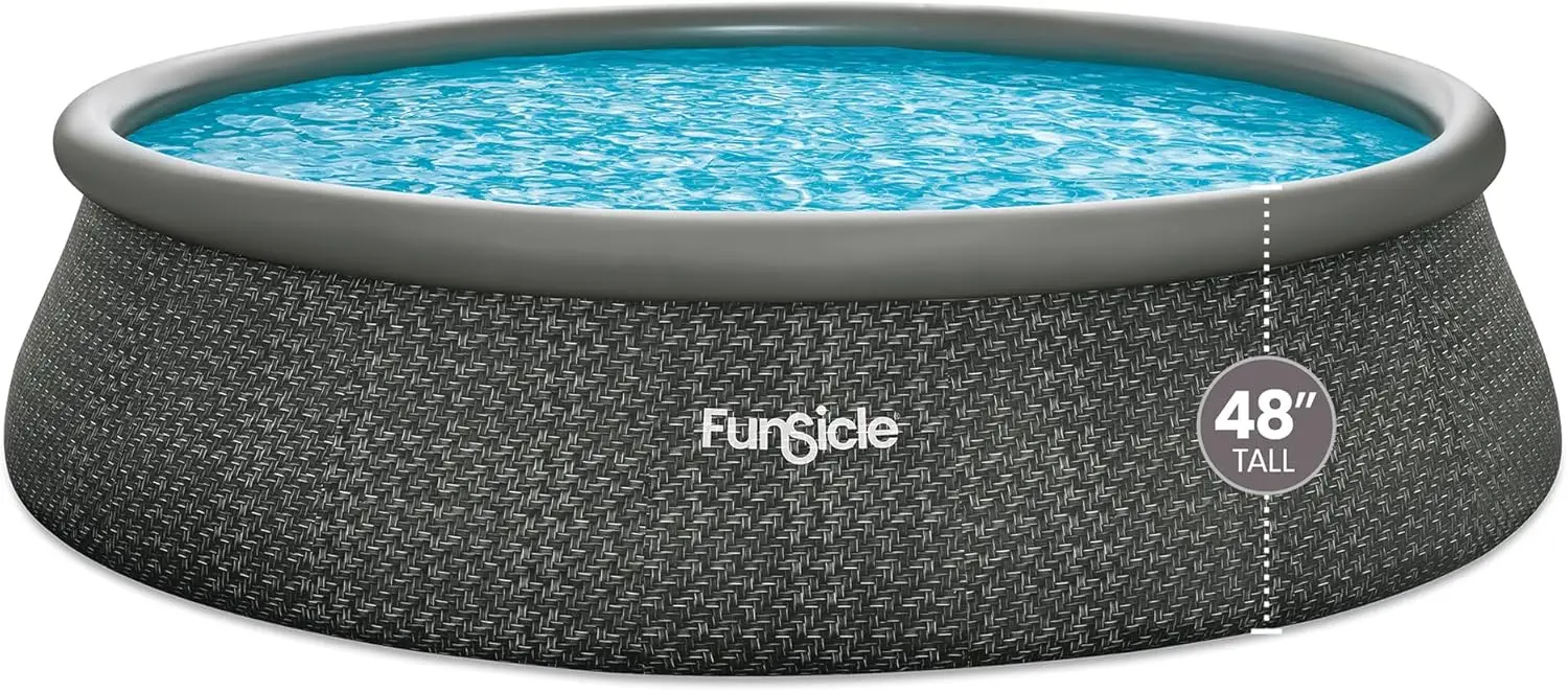 

Наземный круглый бассейн Quickset Designer 18' x 48" с фильтрующим насосом FiltraBoost 1200 GPH, лестницей и фильтрующим картриджем типа C