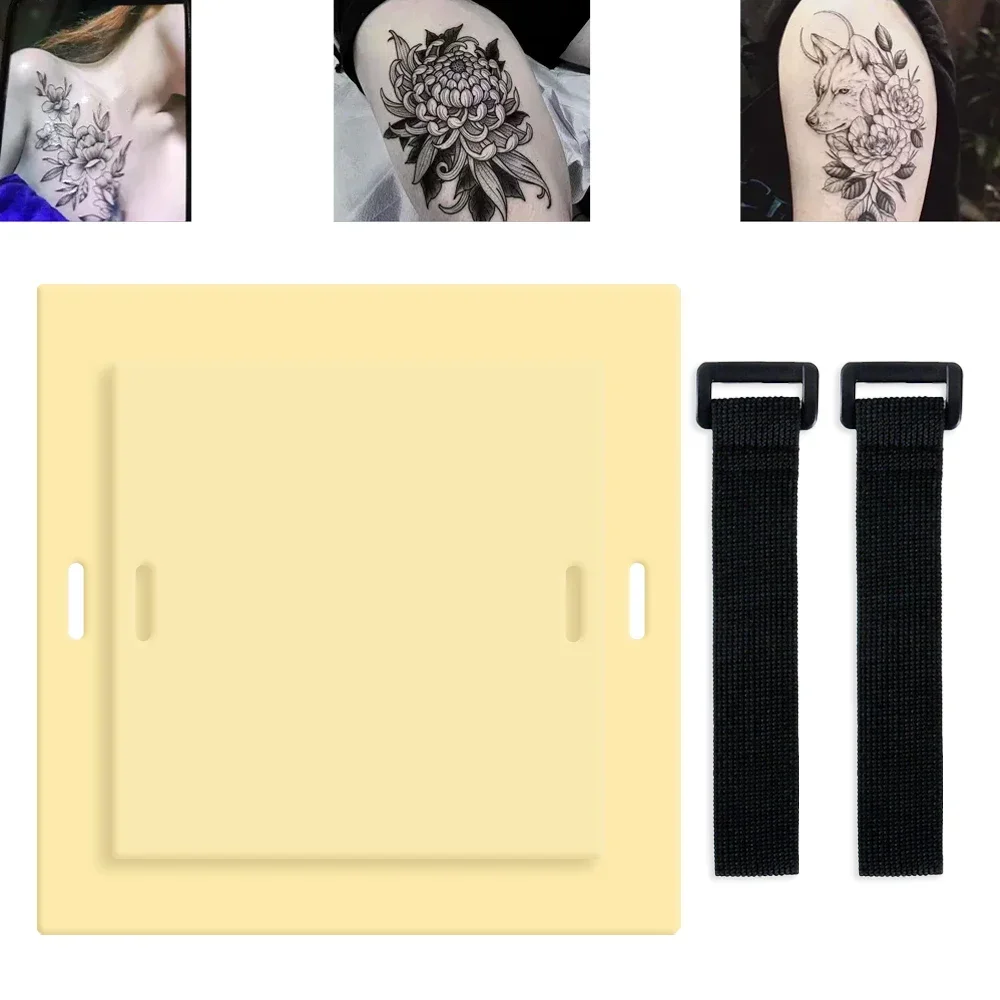 One Blank Tattoo Practice Skin Tape Bandage Microblading Silicone Artificial Fake Leather For Arm Leg Tattoo Practice Tool