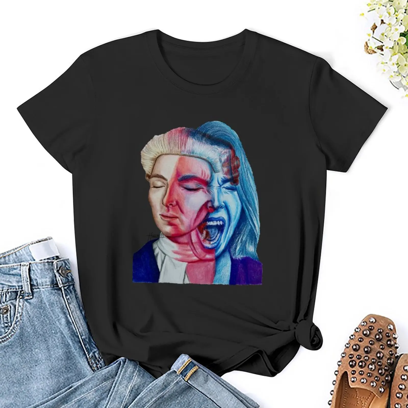 Jodie Comer - Prima Facie T-Shirt animal print shirt for girls tops summer blouses woman 2024