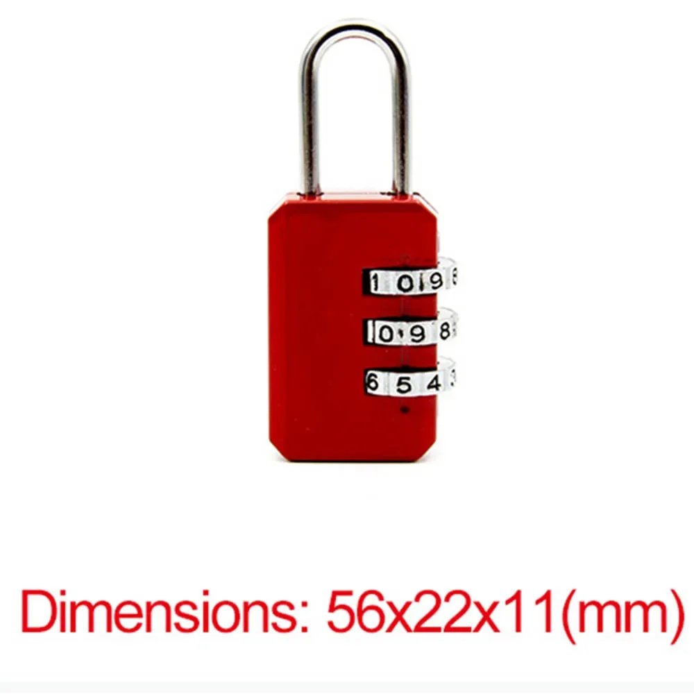 Nice 3 Digit Dial Combination Code Number Lock Padlock For Luggage Zipper Bag Backpack Handbag Suitcase Drawer durable Locks