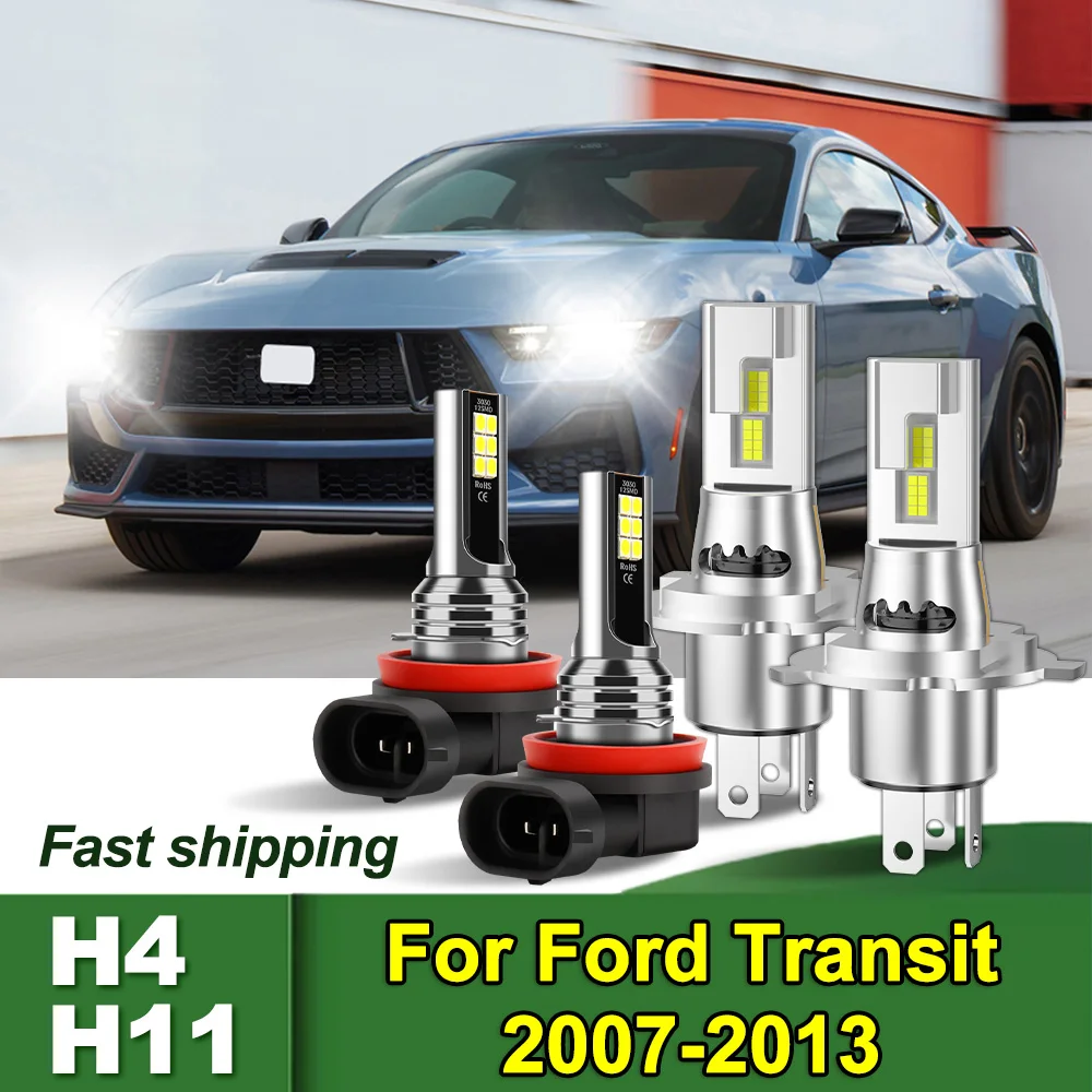 

For Ford Transit 2007 2008 2009 2010 2011 2012 2013 H4 H11 Combo LED Headlight Hi/Low Beam Fog Light Bulbs DC12-24V