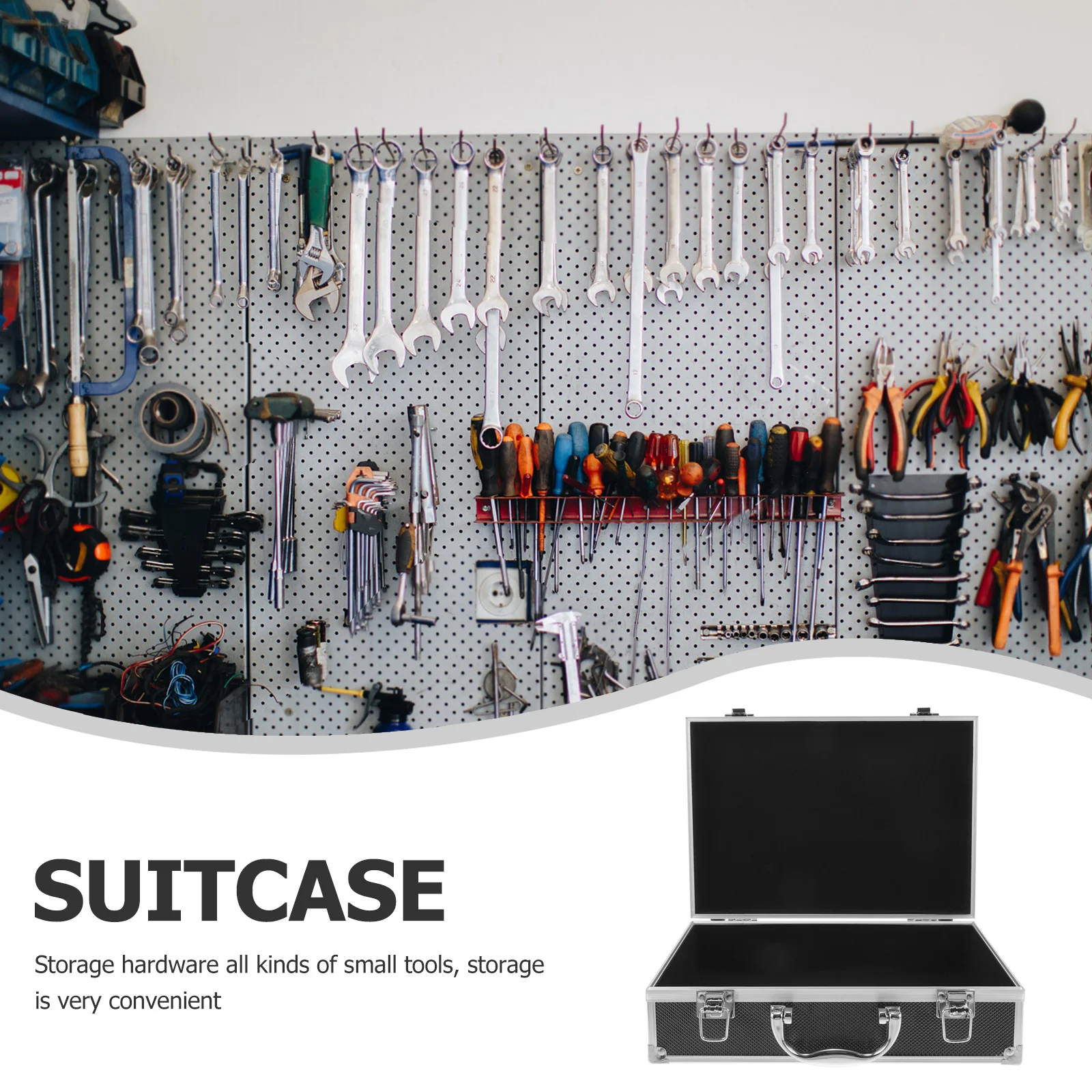 

Outdoor Portable Tool Box Aluminium Alloy Multi-Function Handheld Tools Storage Case Organizer Travel Toolbox Tool Storage Box