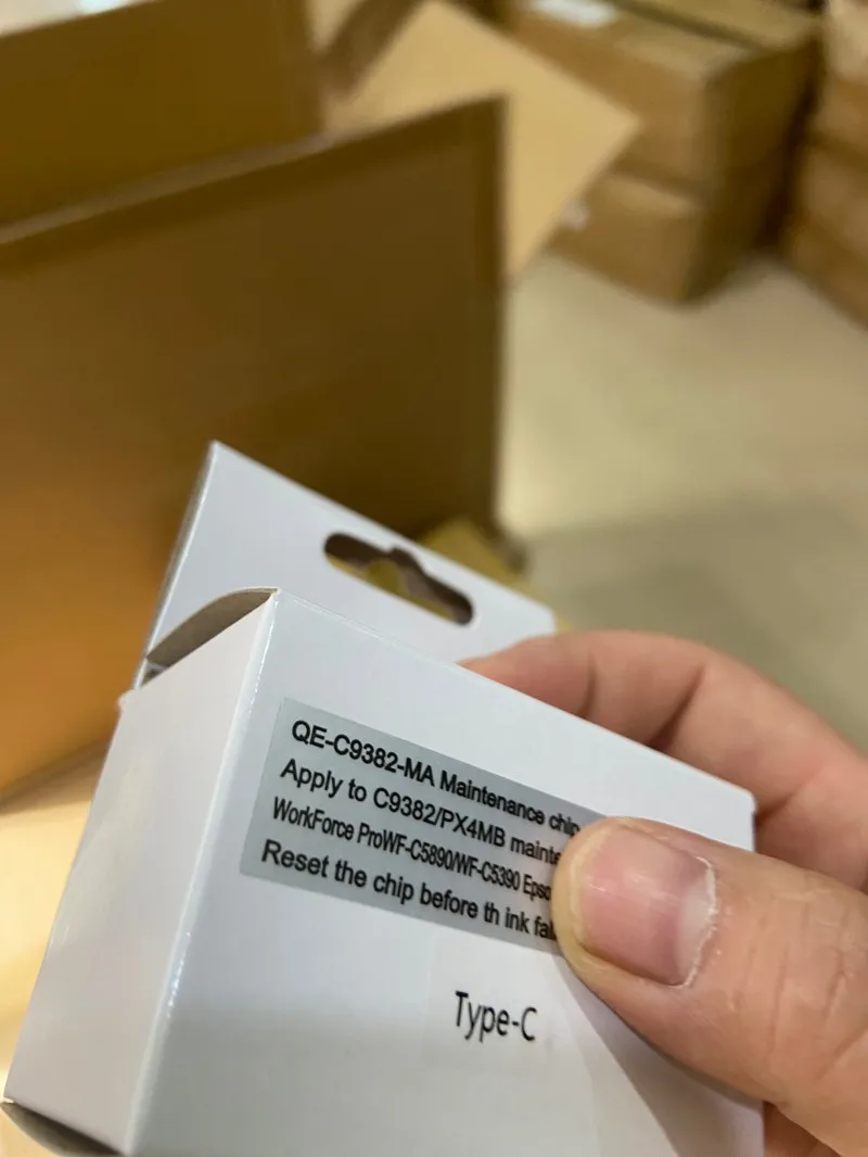 Maintenance Box C9382 Chip Resetter For Epson WorkForce C5890 WF-C5390 C5390 C5890 PX-S887 PX-M887F Printer