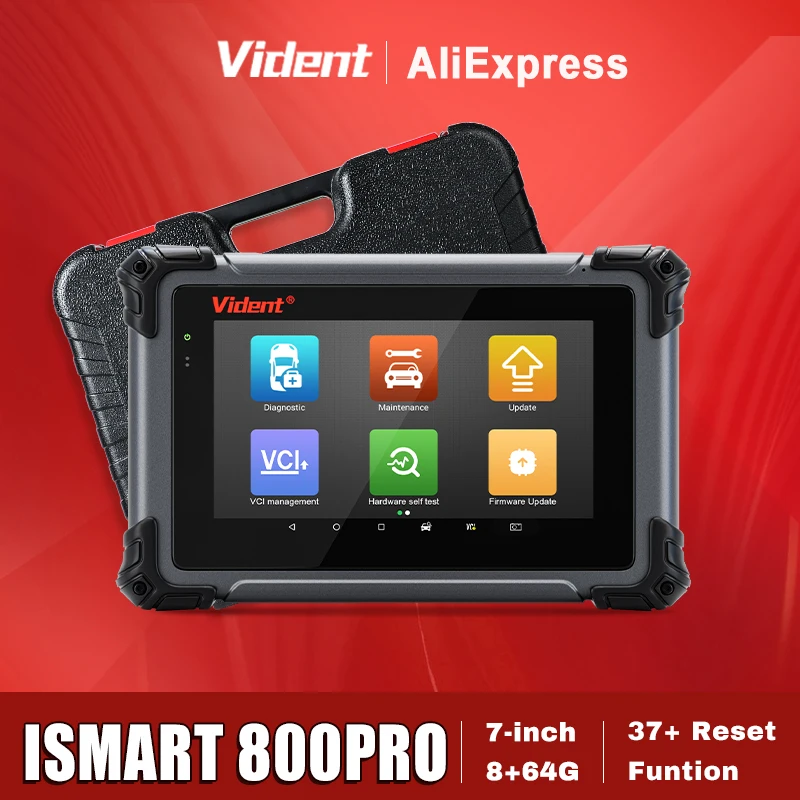 VIDENT iSmart800 Pro OBD2 Scanner Bi-directional Control Scan Tool CAN FD/DOIP 37 Services All System Diagnostic Tool