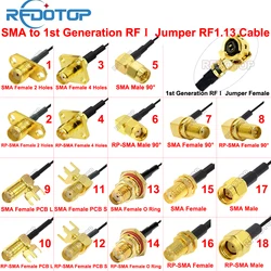 WiFi Radio Antenna RFⅠ Jumper SMA Male/Female Connector to uFL/IPX1 1st Generation Female RF1.13 Cable Extension Pigtail IPX-SMA