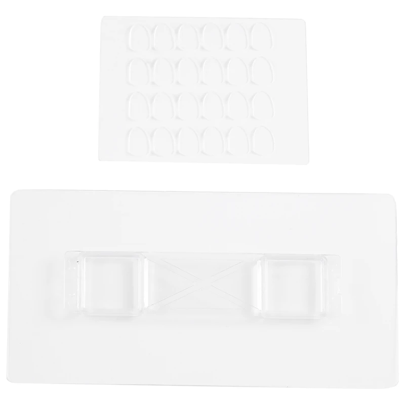 Espositore regolabile con vetrina trasparente montata a parete per figure + porta, bianco