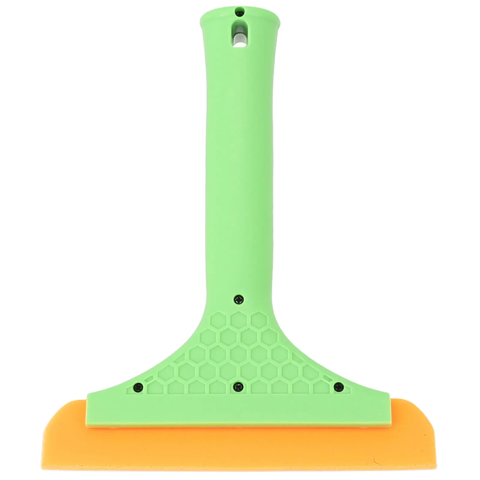 2* Scraper Cleaning Long Handle Orange Green PP Handle + TPE Strip Shower Washer Silicone Squeegee Water Wiper