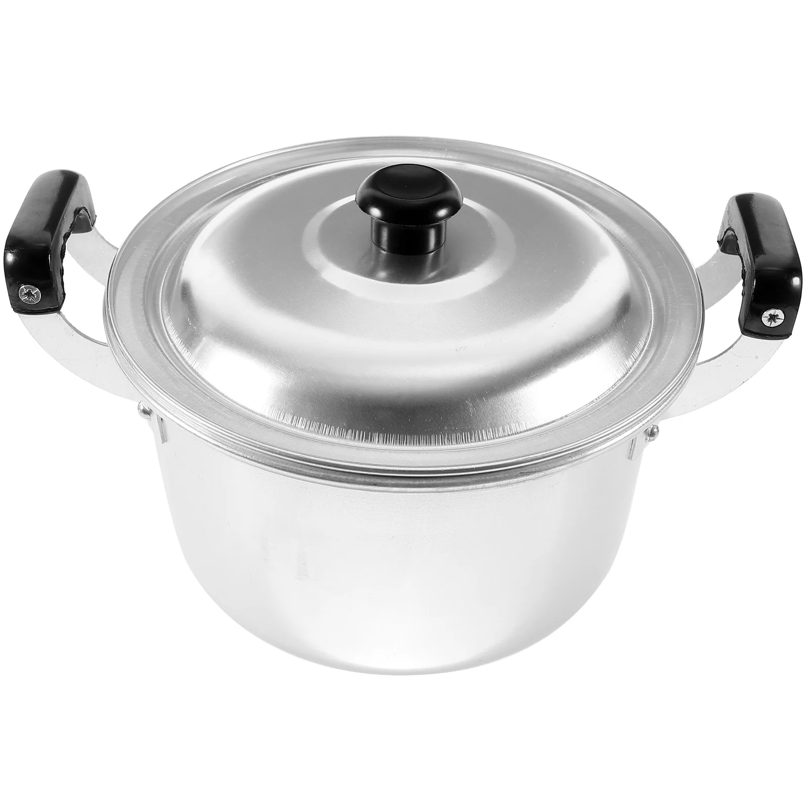 

Deepened Thickened Aluminum Alloy Double Ear Soup Pot 18cm Large Capacity Gas Cookware Rice Porridge Stew Pan Kitchen Bar