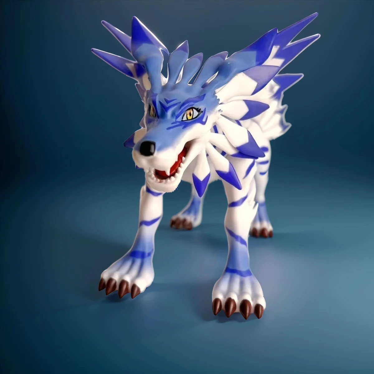 

Original Genuine Digimon Garuru Beast Figurine Model Ornament, Anime-related GK Statue, Trendy Toy Plush Gift