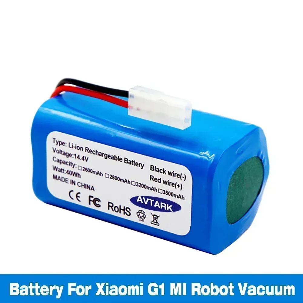 Original 14.8V 3500mAh Li-ion Battery for Xiaomi G1 MI Robot Vacuum-Mop Essential MJSTG1 Robot Vacuum Cleaner 18650 Battery Pack