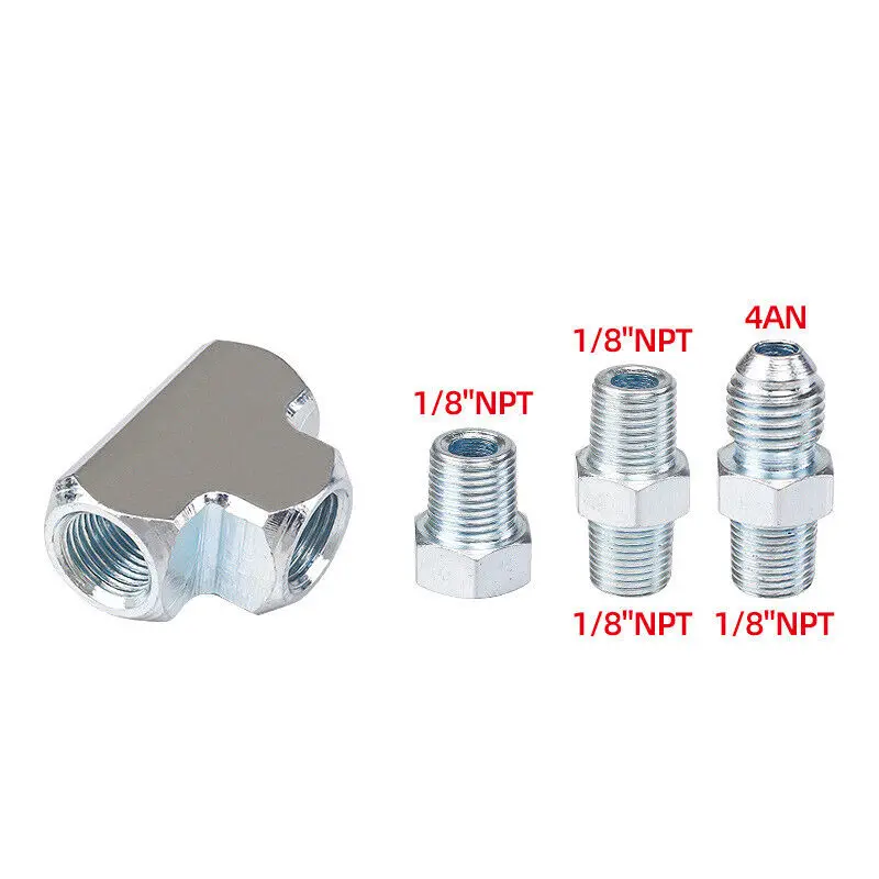 Adapter Fitting Tee 3 Way 1/8