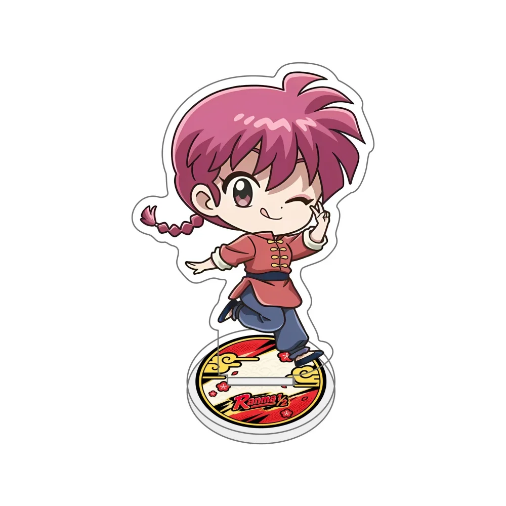 Ranma 1/2 Anime  Nibun no Ichi  Ranma Tendou Akane Acrylic Stand KeyChains Cosplay Cute Cartoon Character Ornament Fans Gifts