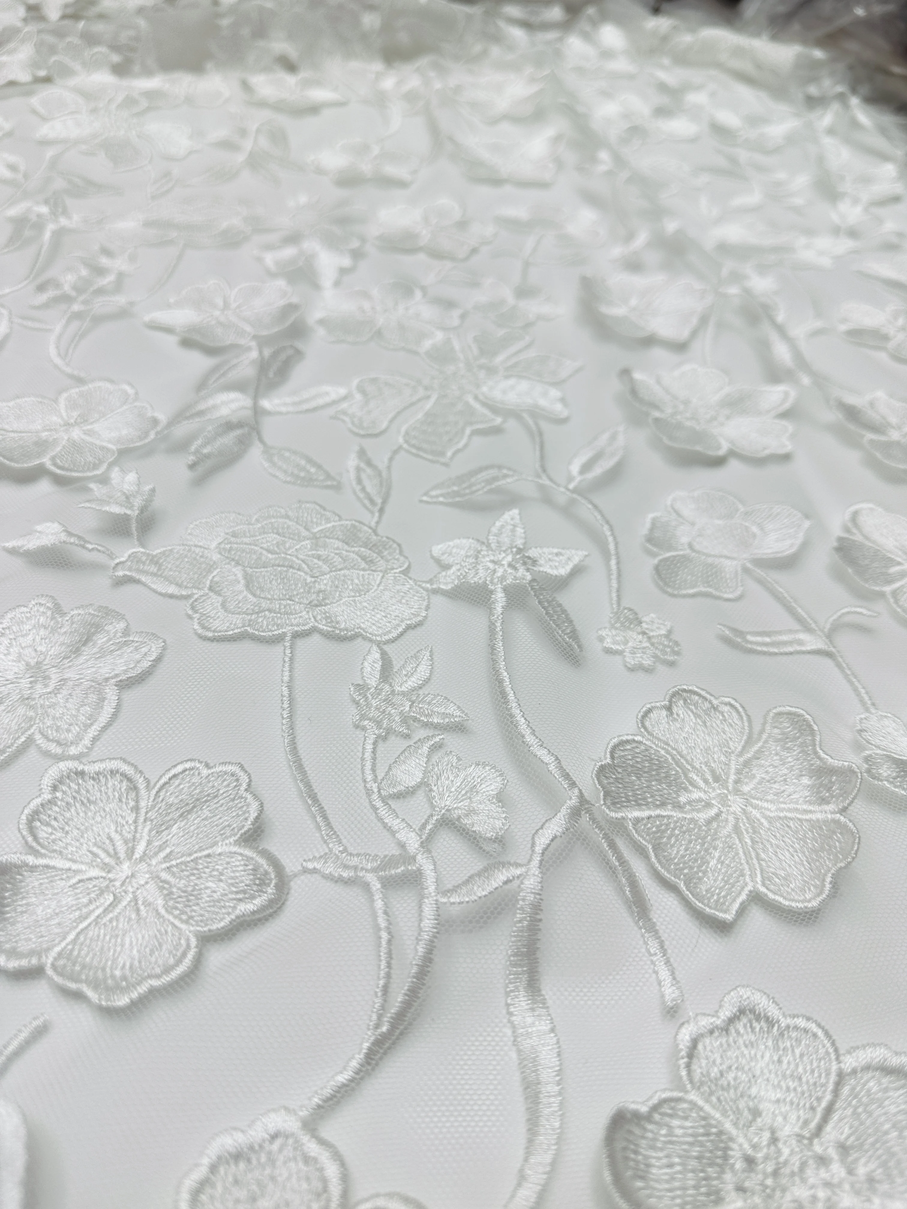 2024 Latest African Sequins Lace Fabric High Quality Embroidery 3D French Flower Beads Nigerian Net Lace For Wedding Party Dress