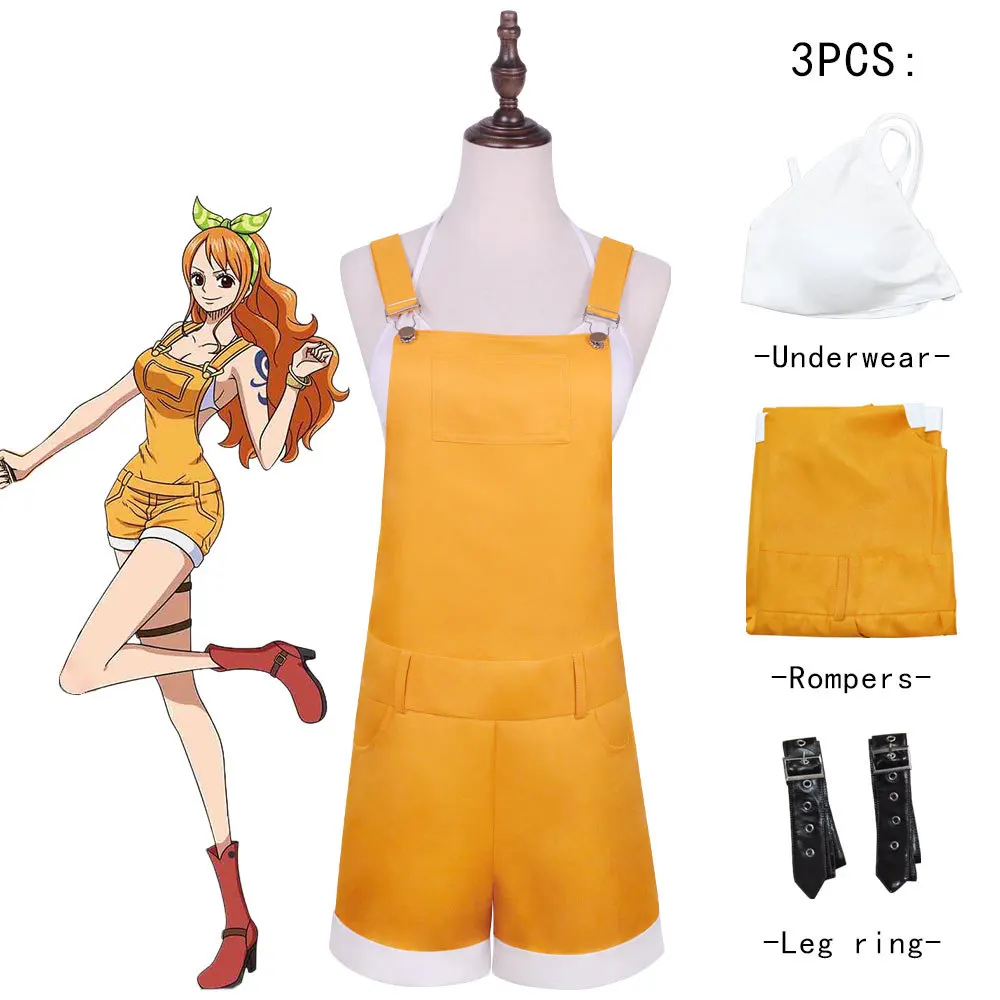 One Piece new theater version cosplay costume Nami overalls Halloween cosplay costume Anime exhibition stage performance costum