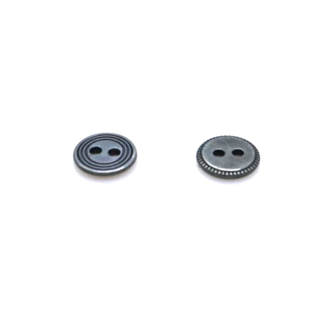 11mm metal Sewing Button 50pcs zinc alloy Buttons Round Antique silver2 Holes