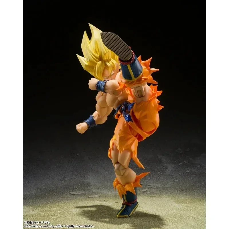 Bandai-Autêntica Figura de Ação Dragon Ball Z, S.H.Figuarts, SHF Awakening Legendary Super Saiyan Goku 3.0, Anime Toy Gift, Em estoque