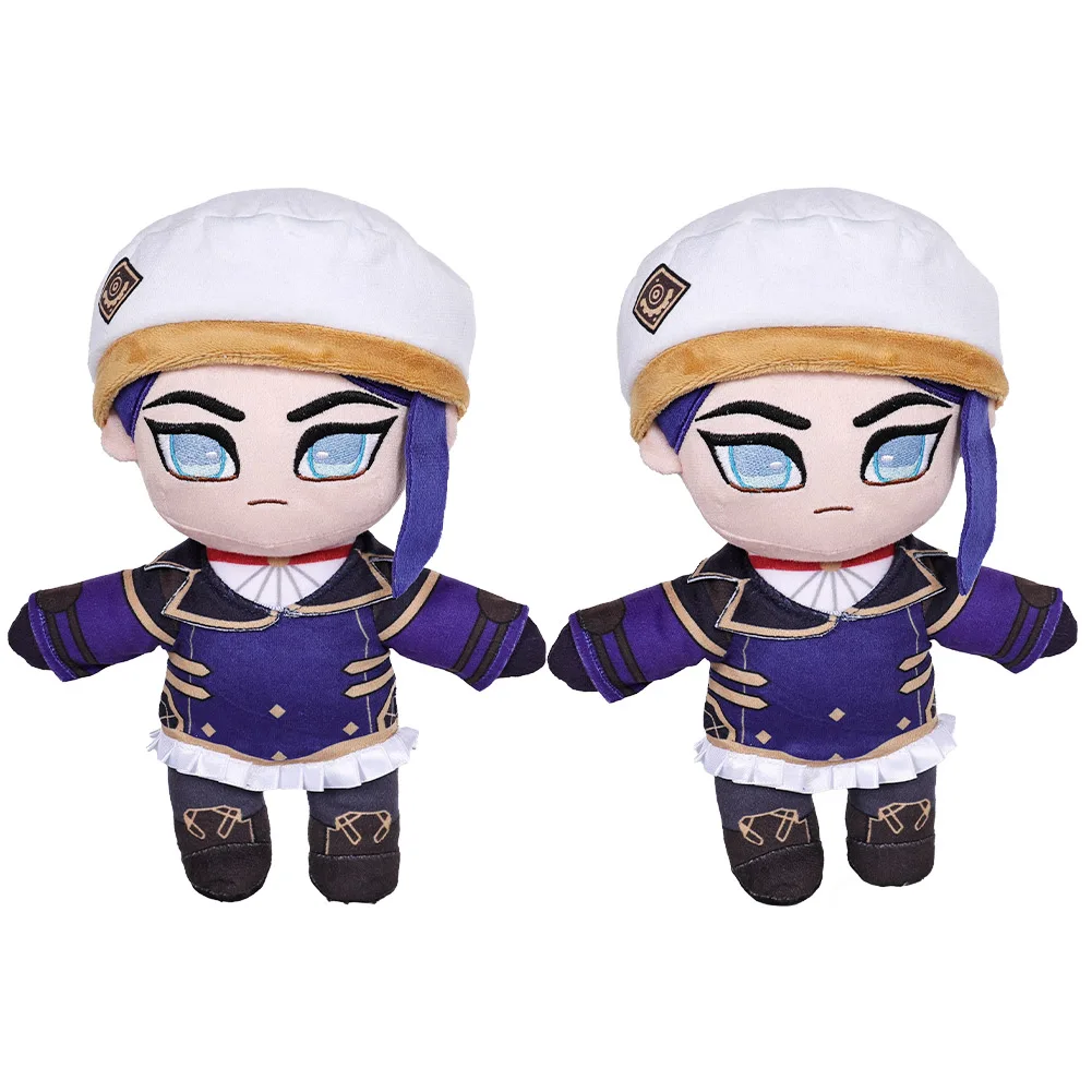 Caitlyn Cosplay Plush Adult Children Cartoon Soft Stuffed Plushine Game LoL Fantasy Mascot Halloween Party Birthday Xmas Gifts