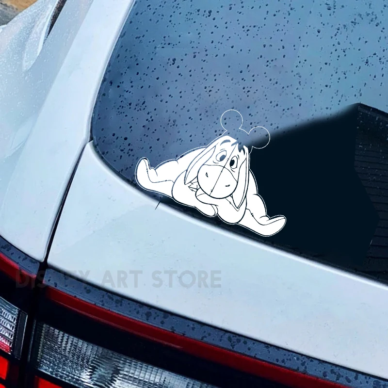 Winnie The Pooh Eeyore Vinyl Art Sticker Car Window Decoration, Cartoon Animal Laptop Decals For Apple MacBook Air/Pro Decor